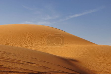 Téléchargez les photos : Soleil et ombres dans le vaste désert de Wahiba Sands à Oman - en image libre de droit