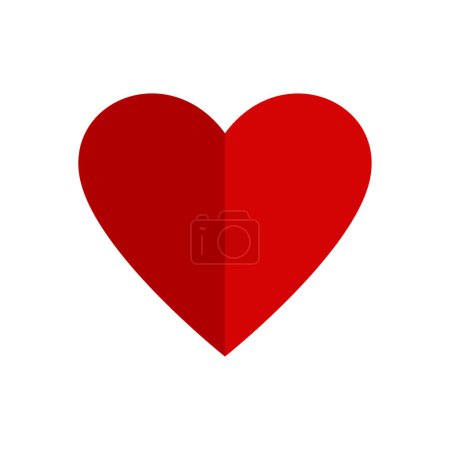 Téléchargez les illustrations : Heart icon vector. Symbol of love. - en licence libre de droit