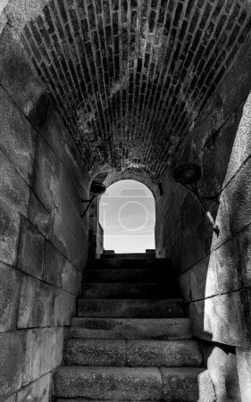 Photo for Interior of one of the entrances to the stands of the old Roman - Royalty Free Image