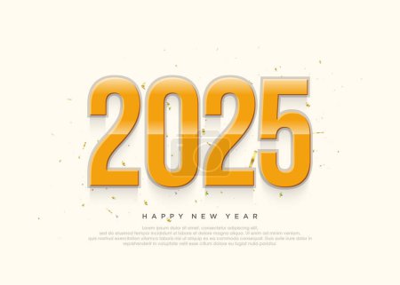 Bonne année 2025 fond de félicitations.