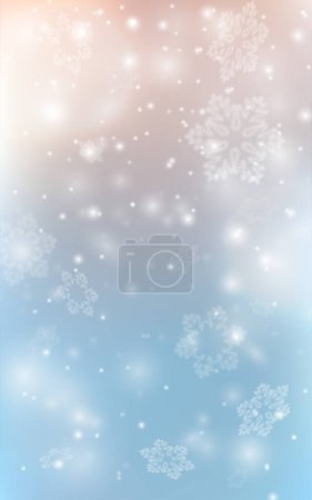 Téléchargez les photos : Chute de neige hivernale. Des flocons de neige volent dans les airs. Nuit glacée. Noël Eve.Christmas fond avec flocons de neige. Joyeux Noël et bonne fête de fin d'année. Design brillant et lumineux. Eps 10 - en image libre de droit