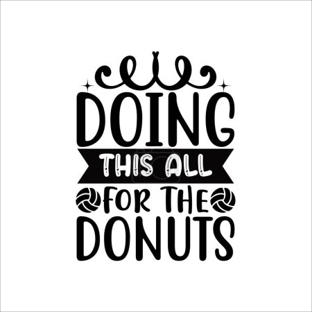 Illustration for Doing this all for the donuts.eps - Royalty Free Image
