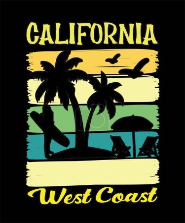 Ilustración de California Oeste Cast.eps - Imagen libre de derechos