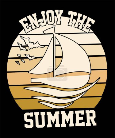 Foto de Disfruta de la camiseta de verano Svg .eps - Imagen libre de derechos