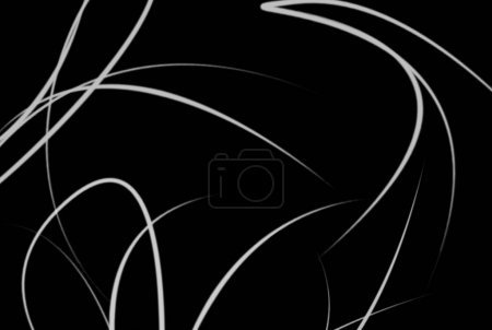 Photo for Wavy lines background black and white abstract texture artwork - Royalty Free Image