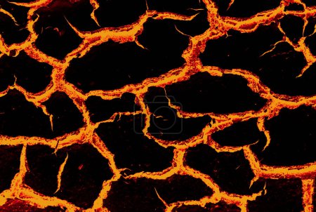 Foto de Textura de lava derretida sobrecalentada infierno fondo montaña magma abstracto fondo de pantalla - Imagen libre de derechos