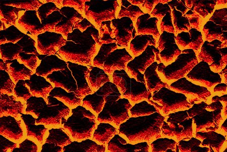 Téléchargez les photos : Lave fondue texture enfer surchauffé fond montagne magma papier peint abstrait - en image libre de droit