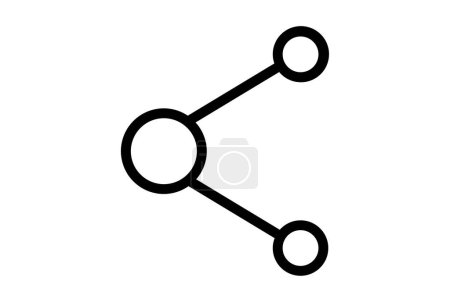 Téléchargez les photos : Crosslink réseau plat icône seo web symbole forme app ligne signe art - en image libre de droit