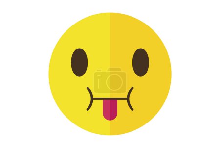Photo for Sucks colored Emote icon Emoji symbol yellow Emoticon sign art - Royalty Free Image