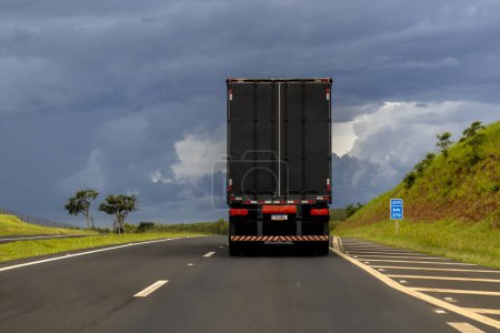 Photo for Vehicle traffic on the Highway, in Brazil - Royalty Free Image