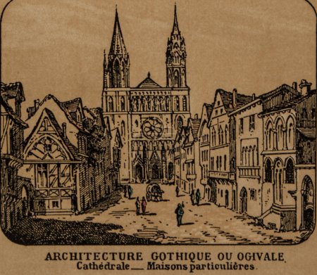 Téléchargez les photos : Architecture, imagerie populaire pour les écoliers, Ernest Meyer 1900 Editeur - en image libre de droit