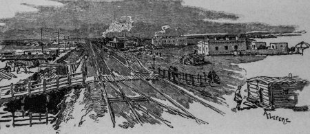Transcaspian railway, the major works of the century by Dumont, Hachette Edition 1895