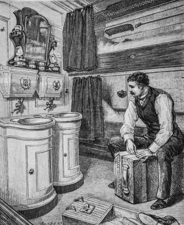 Cabin de la Gascogne, the major works of the century by Dumont, Edition Hachette 1895