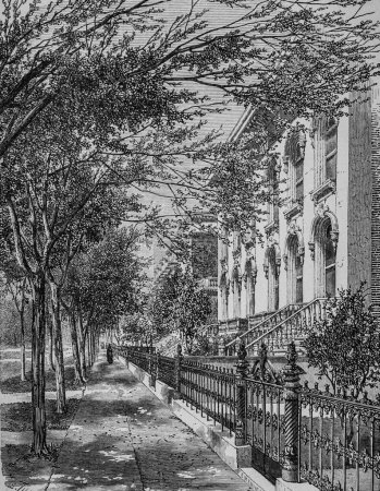 Avenue de Chicago, the major works of the century by Dumont, Edition Hachette 1895