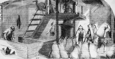 Téléchargez les photos : Fabrication Nationale de Tobaccs, table de Paris par Edmond Texier, Editeur Paulin et le Chavalier 1853 - en image libre de droit