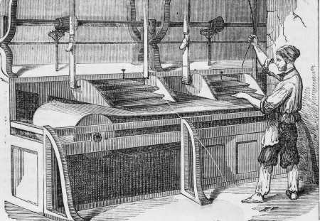 Téléchargez les photos : Fabrication Nationale de Tobaccs, table de Paris par Edmond Texier, Editeur Paulin et le Chavalier 1853 - en image libre de droit