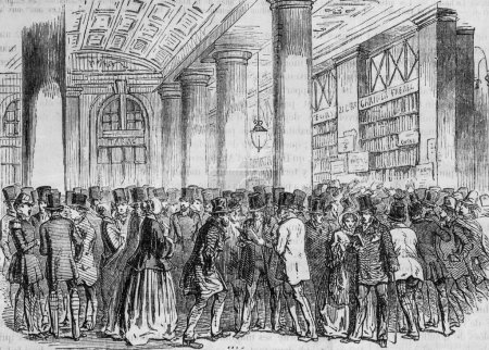 Verkauf einer neuen Broschüre unter der Republik von 1843; Tabelle von Paris von Edmond Texier, Verleger Paulin und Le Chavalier 1853