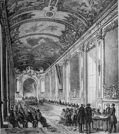 Téléchargez les photos : Banque de France, table de Paris par Edmond Texier, Editeur Paulin et Le Chavalier 1853 - en image libre de droit