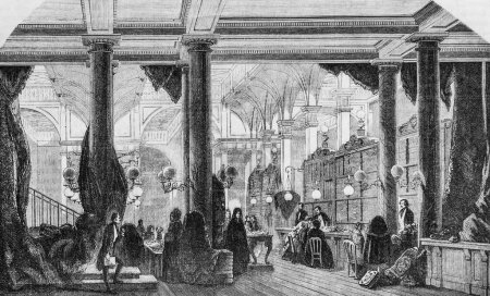Innenraum der Geschäfte von Saint Joseph, Table de Paris von Edmond Texier, Verleger Paulin und Le Chavalier 1853