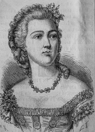 Photo for Madame du Barri, 1672-1792, Histoire de France by Henri Martin, FURNE EDITOR 1850 - Royalty Free Image