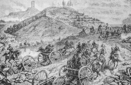 Battle of Solferino, 1832-1867, History of France by Henri Martin, editor Furne 1880