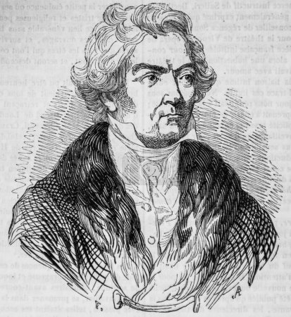 Téléchargez les photos : Beethoven, le magazin pittoresque, éditeur Edouard Charton, 1860 - en image libre de droit