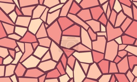 Geometric Mosaic in Warm Tones