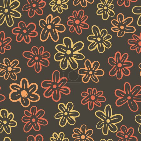 retro florales Muster Hintergrund