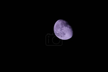 Photo for Waning Gibbous Moon on a late summer evening - Royalty Free Image
