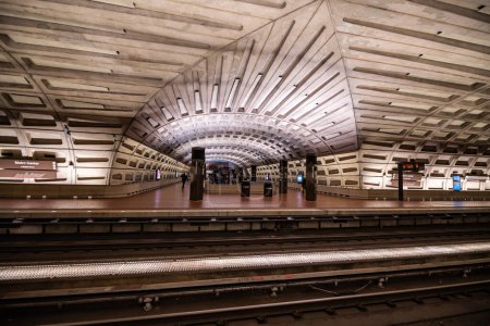 Foto de Metro Center estación de metro (metro) en Washington D.C.. - Imagen libre de derechos