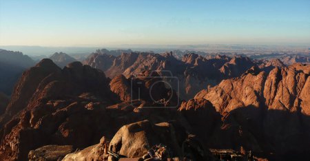 Photo for Mount Sinai, also called Mount Horeb, is a mountain located south of the Sinai Peninsula, northeast of Egypt, between Africa and Asia - Royalty Free Image