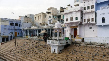 Photo for View of a ghat in Pushkar, Rajasthan - India - Royalty Free Image