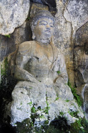 Foto de Budas de piedra, Usuki, Prefectura de Oita Isla de Kyushu - Japón - Imagen libre de derechos
