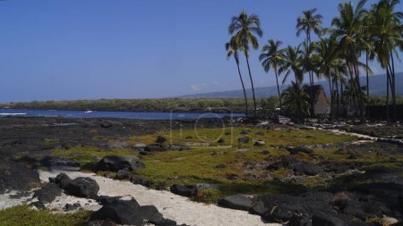 Téléchargez les photos : H naunau National Historical Park, Kona, Big Island, Hawaï - États-Unis - en image libre de droit