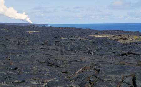 Photo for Kilauea volcano, Lava type Aa, Big Island, Hawaii - United States - Royalty Free Image