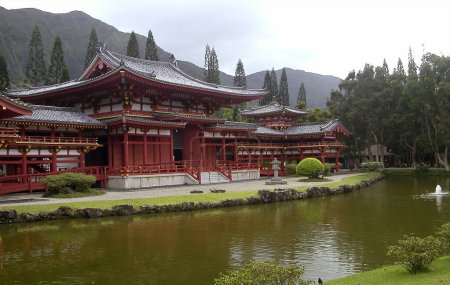 Photo for Byodo-in Temple, Valley of the Temples, Oahu island, Hawaii - United States - Royalty Free Image