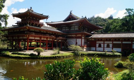 Byodo-in Temple, Valley of the Temples, île d'Oahu, Hawaï - États-Unis