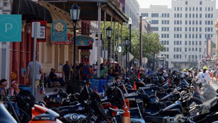Téléchargez les photos : Congrès des motards Lonestar Rally at Galveston Texas - GALVESTON, TEXAS - 03 NOVEMBRE 2022 - en image libre de droit