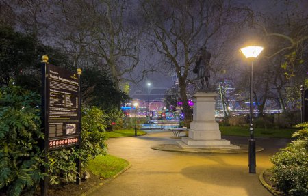 Photo for Victoria Embankment Gardens in London - LONDON, UNITED KINGDOM - DECEMBER 20, 2022 - Royalty Free Image