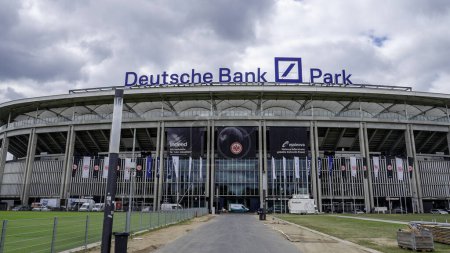 Photo for Famous stadium in Frankfurt called Deutsche Bank Park - FRANKFURT MAIN, GERMANY - JULY 12, 2022 - Royalty Free Image