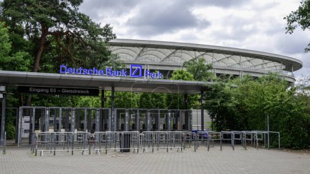 Photo for Famous stadium in Frankfurt called Deutsche Bank Park - FRANKFURT MAIN, GERMANY - JULY 12, 2022 - Royalty Free Image