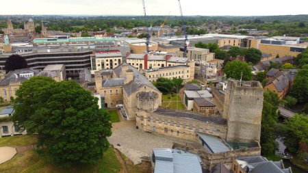 Photo for Oxford Castle from above - aerial view - travel photography - Royalty Free Image