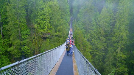 Foto de Famous Capilano Suspension Bridge Park in North Vancouver - travel photography - Imagen libre de derechos