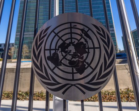 Téléchargez les photos : United Nations headquarter in New York - NEW YORK, UNITED STATES - FEBRUARY 14, 2023 - en image libre de droit