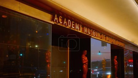 Photo for Academy of Motion Pictures Museum at Saban Building in Los Angeles - LOS ANGELES, USA - NOVEMBER 5. 2023 - Royalty Free Image