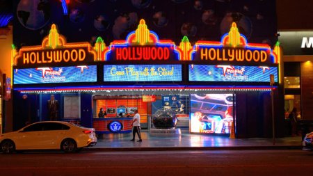 Photo for Hollywood Wax Museum at Walk of Fame - LOS ANGELES, USA - NOVEMBER 5. 2023 - Royalty Free Image