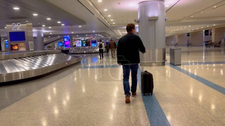 Photo for Baggage reclaim at Harry Reid International Airport - LAS VEGAS, USA - OCTOBER 31, 2023 - Royalty Free Image
