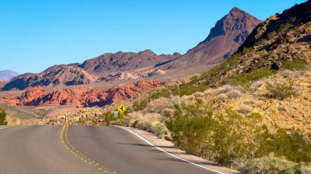 Foto de Camino solitario a través del desierto de Arizona - fotografía de viaje - Imagen libre de derechos