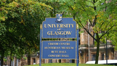 Photo for University of Glasgow- GLASGOW, UNITED KINGDOM - OCTOBER 04, 2022 - Royalty Free Image