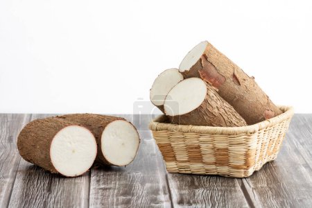 Photo for Manihot Esculenta - Fresh Organic Cassava Root - Royalty Free Image